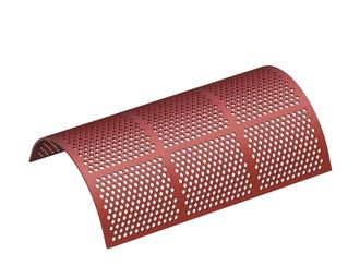 Siebkorb 1228 mm breit, Siebblechstärke t=12, Lochung Ø10 Steg 6, Hardox für Previero 