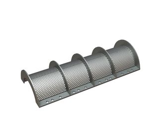Siebkorb 1322 mm breit, Siebblechstärke t=8, Lochung Ø13 Steg 5 für Vecoplan Vecoplan VAZ 1300