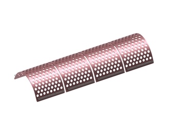 Siebkorb 4-tlg. 2030 breit, Siebblechstärke t=12 Lochung Ø50, Steg 10, Hardox 450 für Vecoplan 