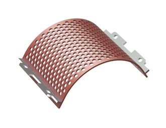 Siebkorb 414 breit, Siebblechstärke t=8 Lochung Ø20, Steg 7 für Vecoplan 