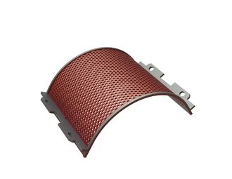 Siebkorb 414 mm breit, Siebblechstärke t=6, Lochung Ø10 Steg 5, Hardox für Vecoplan Lindner Komet 2800