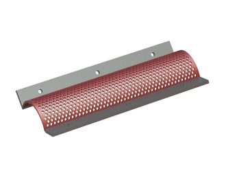 Siebkorb 543 mm breit, Siebblechstärke t=6, Lochung Ø8 Steg 4, Hardox für Vecoplan 