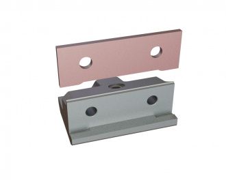 Soporte cuchilla centro izquierda rotor M5a, versión CUTMETALL para Lindner Recyclingtech Lindner Komet 2800