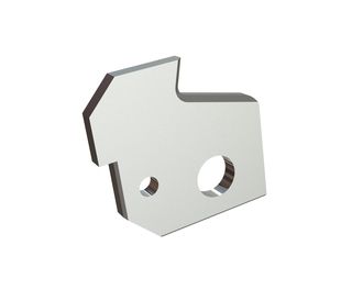 Soporte de cizalla 60x58x6, rosca M8, versión X para HSM 