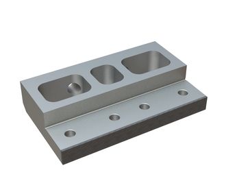 Soporte de contracuchilla 345x204x72, reforzado, versión 172RP, rosca M30 para Lindner Recyclingtech Lindner Polaris 1800