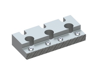 Soporte de peine rascador 345x157x67 reforzado para Lindner Recyclingtech Lindner Komet 2500