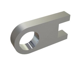 Staffa per bloccaggio barra pettine raschiatore 90x44x15 per SVLN0344-A02L/-A02R per Lindner Recyclingtech Lindner Komet