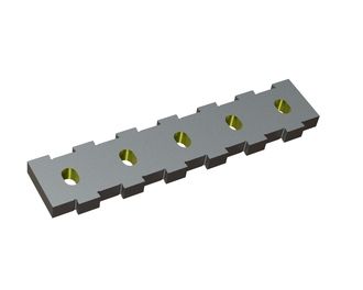 Stator blade, 498x108x27, Eco Line, version 40, W9 version, for stepped rotor for Lindner Recyclingtech Lindner Micromat