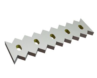 Stator blade, 500x136x27, Eco Line, version 43, W9 version for Lindner Recyclingtech Lindner Micromat Plus 2500