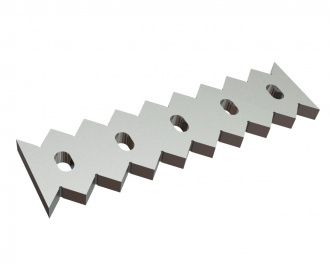 Stator blade, 500x136x27, Premium Line, version 43, W9 version for Lindner Recyclingtech Lindner Micromat Plus 2500