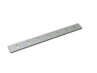 Stator knife 1048x100x20, StandardCut, 7 slotted holes, double-sided cutting edge 90°, X version for Hosokawa Alpine AG 