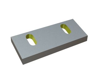Stator knife 110x47x10, StandardCut, 2 slotted holes, cutting edge 75°, Y version for Heinrich Dreher Maschinenbau 