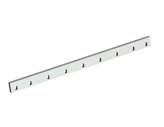 Stator knife 1223x79x23 Premium Line, 1xM12, cutting edge 84°, 9x slotted holes 22x34, W version for Getecha GmbH 