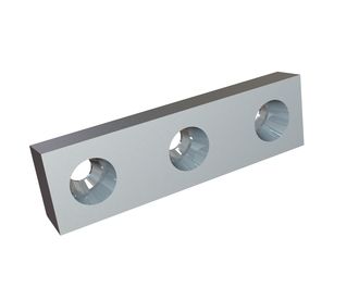 Stator knife, 175x50x25, Premium Line, 3 countersunk holes, 85° cutting edge, X version for Herbold Meckesheim GmbH Herbold HGM 60/145