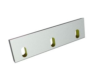 Stator knife 200x57x14, StandardCut, 3 slotted holes, cutting edge 75°, X version for Heinrich Dreher Maschinenbau 