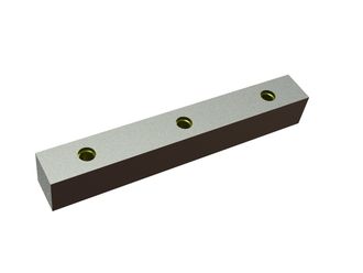 Stator knife 211x30x28, StandardCut, 3x M12 thread, double-sided countersink Ø12x3 for Hosokawa Alpine AG 