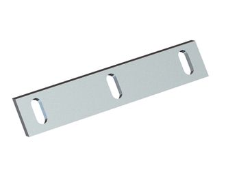 Stator knife 224x46x8, Premium Line, 3 slotted holes, cutting edge 70°, X version for Cumberland 