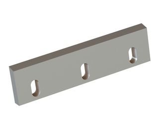 Stator knife 304x78x19, Premium Line, 3 slotted holes, cutting edge 75°, W version 
