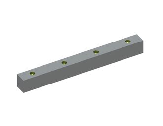 Stator knife 320x35x29.93 Eco Line, 4xM12, Y version for Hosokawa Alpine AG 