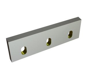 Stator knife 326x100x22, Eco Line, 3 slotted holes, cutting edge 80°, X version for Herbold Meckesheim GmbH Herbold SMP 45/70