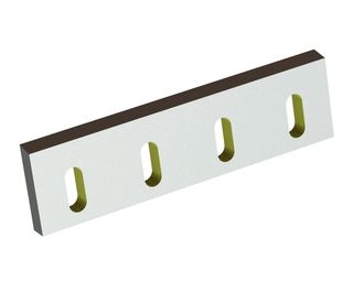 Stator knife 368x100x22 Eco Line, 4 slotted holes, cutting edge 78°, 3xM10, X version for Tria 