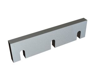 Stator knife 388x100x28 PremiumCut, 3 slots, cutting edge 90°, X version for Herbold Meckesheim GmbH 