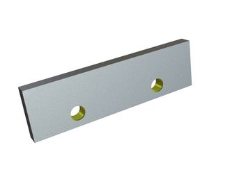 Stator knife 390x110x28 StandardCut, 2 locating holes, W1 version for Amni Maschinenbau GmbH 