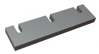 Stator knife 392x100x28 Premium Line for ZERMA America LLC Zerma GSH 800/1600