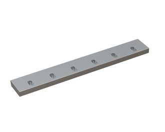Stator knife 409x57x16, PremiumCut, 6 slotted holes, cutting edge 75°, Y version for Heinrich Dreher Maschinenbau 