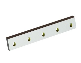 Stator knife 455x76x22 Eco Line, 5 slotted holes, cutting edge 80°, 5xM10, X version for Tria 