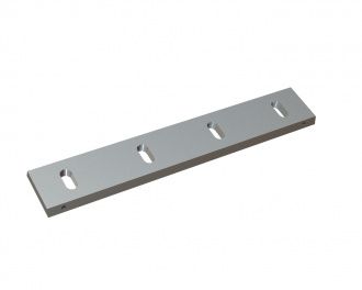 Stator knife 490x85x16 Premium Line 4x long slot, edges 75°, X-Version for Herbold Meckesheim USA - Resource Recycling Systems Inc. Herbold SML 30/50
