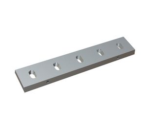 Stator knife 502x100x23 Premium Line 5 long slot, blade 75°, X-version for Genox Recycling Tech 