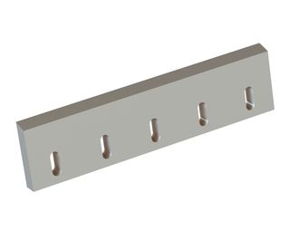 Stator knife 512x128x28, Premium Line, 5 slotted holes, cutting edge 72°, X version for Tria 