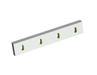 Stator knife 513x88x24, Eco Line, 4 slotted holes, cutting edge 75°, 3xM12, X version for Previero | Sorema 