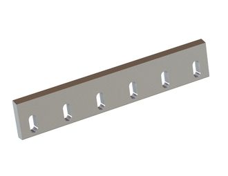 Stator knife 518x96x22, PremiumCut, 6 slotted holes, cutting edge 75°, X version for Heinrich Dreher Maschinenbau 