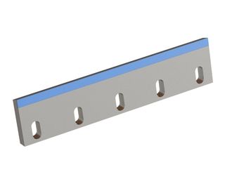 Stator knife 519x118x25, CarbideCut, 5 slotted holes, cutting edge 75°, carbide quality H5 for Tria 