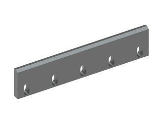 Stator knife 519x118x25, Premium Line, 5 slotted holes, cutting edge 60°, X version for Tria 