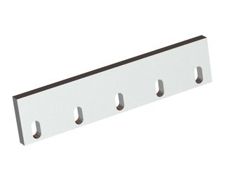 Stator knife 519x118x25, Premium Line, 5 slotted holes, cutting edge 90°, 6xM12 threads, X version for Tria 