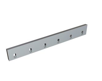 Stator knife 519x76x20, PremiumCut, 6 slotted holes, cutting edge 75°, X version for Heinrich Dreher Maschinenbau 