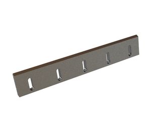 Stator knife 530x87x22, PremiumCut, 5 slotted holes, cutting edge 60°, X version for Tria 