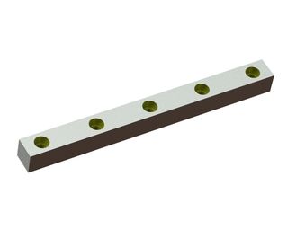 Stator knife 577x50x50 Eco Line, 5 countersunk holes, with double-sided countersink Ø32x19 for Herbold Meckesheim USA - Resource Recycling Systems Inc. 