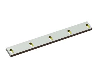 Stator knife 590x68x19 Eco Line, cutting edge 10°, 5 slotted holes 18x35, X version 