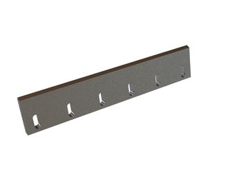Stator knife 619x120x25, PremiumCut, 6 slotted holes, cutting edge 60°, X version for Tria 