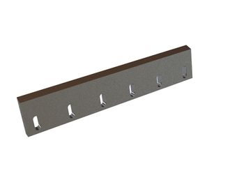 Stator knife 619x120x25, PremiumCut, 6 slotted holes, cutting edge 68°, X version for Tria 
