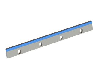 Stator knife 619x60x16, Hybrid Line, cutting edge 90°, carbide grade H4, 4x slotted holes 18x28 for Rapid Granulator AB 
