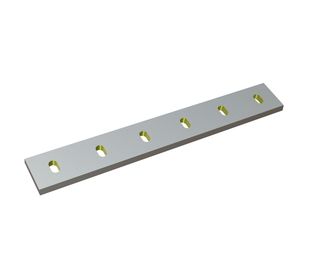 Stator knife 620x90x16, StandardCut, 6 slotted holes, cutting edge 80°, Y version for Hosokawa Alpine AG 