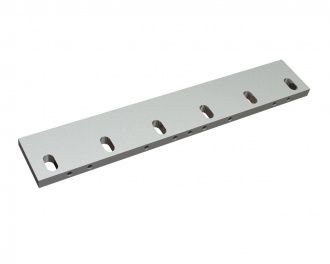 Stator knife 638x110x22, PremiumCut, 6 slotted holes, cutting edge 87°, X version for Tria 