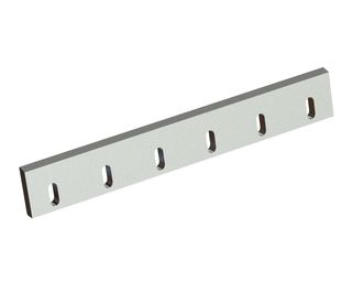 Stator knife 648x96x22, PremiumCut, 6 slotted holes, cutting edge 75°, X version for Heinrich Dreher Maschinenbau 