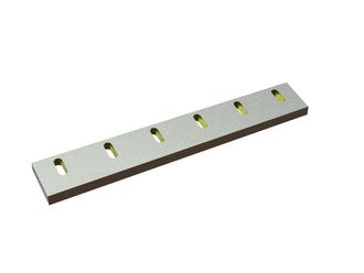 Stator knife 648x96x22, StandardCut, 6 slotted holes, cutting edge 75°, X version for Heinrich Dreher Maschinenbau 