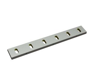 Stator knife 755x100x22, StandardCut, 6 slotted holes, double-sided cutting edge 80°, 6xM10, X versi 